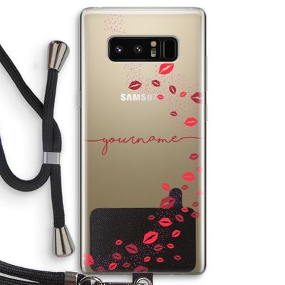 Kusjes: Samsung Galaxy Note 8 Transparant Hoesje met koord
