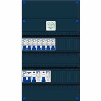 Groepenkast 7 groepen 2 aardlekschakelaars 30mA Hoofdschakelaar 40A 230V 1 fase Gacia 5910222070