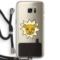 Kleine leeuw: Samsung Galaxy S7 Edge Transparant Hoesje met koord