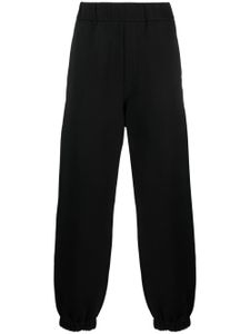 OAMC pantalon de jogging en coton à taille élastiquée - Noir