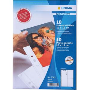 HERMA 7585 sheet protector 100 x 150 mm Polypropyleen (PP) 10 stuk(s)