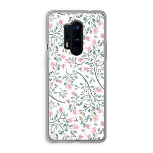 Sierlijke bloemen: OnePlus 8 Pro Transparant Hoesje
