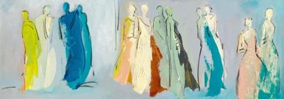Kunstdruk Cilia De Munnik - Begegnungen I 100x35cm