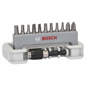 Bosch Accessories 2608522131 Bitset 12-delig Plat, Kruiskop Phillips, Kruiskop Pozidriv, Inbus, Binnen-zesrond (TX)