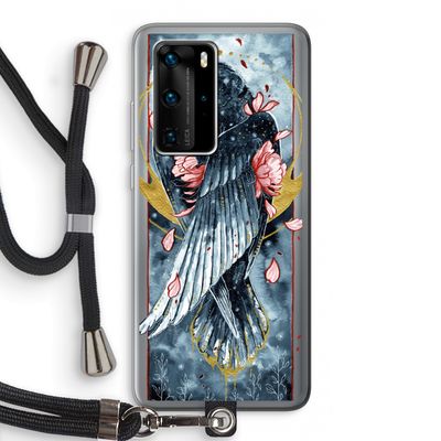 Golden Raven: Huawei P40 Pro Transparant Hoesje met koord