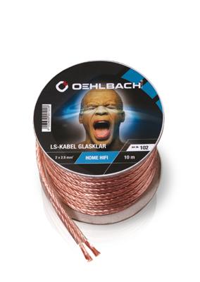 Oehlbach 105 Luidsprekerkabel 2 x 1.5 mm² Transparant 20 m