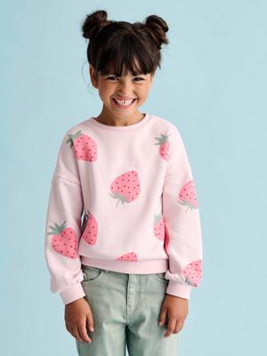 Decoratieve meisjessweater met hartjes of stippen rozen