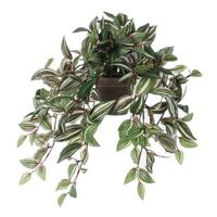 Mica Decorations Tradescantia Kunst Hangplant - H45 x Ø25 cm - Groen