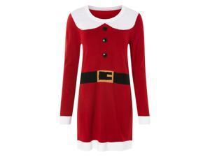 esmara Dames kerstjurk (L (44/46), Rood)