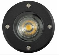 KS Verlichting Zwarte grondspotUnit GU10 - 7351D4
