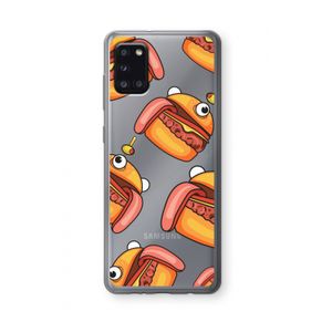 Hamburger: Samsung Galaxy A31 Transparant Hoesje