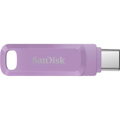 SanDisk Ultra Dual Drive USB-stick Retail 64 GB Lavendel SDDDC3-064G-G46L USB-C 3.2 Gen 1, USB-A 3.2 Gen 1