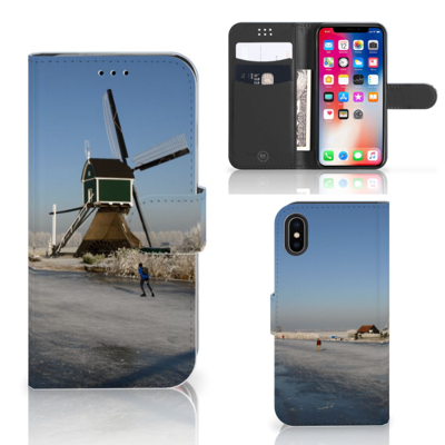 Apple iPhone X | Xs | Flip Cover | Schaatsers