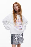Sweatshirt met borduursel Desigual - WHITE - 13/14