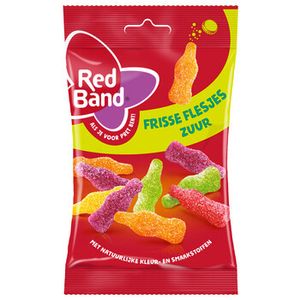 Red Band Red Band - Frisse Flesjes Zuur 120 Gram 12 Stuks