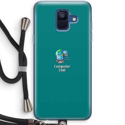 Win98: Samsung Galaxy A6 (2018) Transparant Hoesje met koord