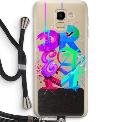 Dream: Samsung Galaxy J6 (2018) Transparant Hoesje met koord