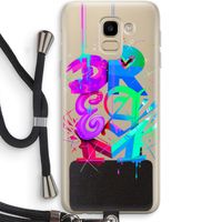 Dream: Samsung Galaxy J6 (2018) Transparant Hoesje met koord