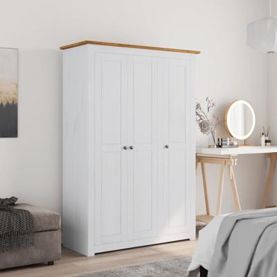Kledingkast Panama Range 118x50x171,5 cm grenenhout wit