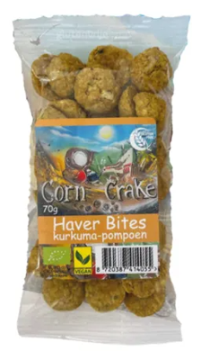 Corn Crake Haver Bites Kurkuma-Pompoen