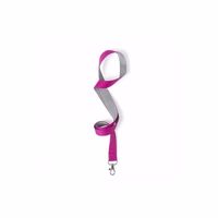 10 lanyards roze/grijs 2 x 50 cm   -