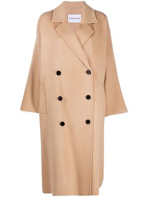 STAND STUDIO manteau oversize à boutonnière croisée - Tons neutres