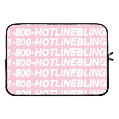 Hotline bling pink: Laptop sleeve 13 inch