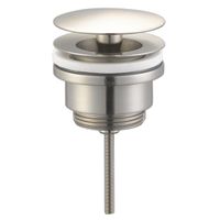 Royal Plaza Merlot wastafelplug 1 1/4 42mm niet afsluitbaar geborsteld nikkel 58345 - thumbnail