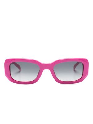 Zadig&Voltaire lunettes de soleil à monture rectangulaire - Rose