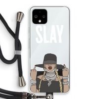 Slay All Day: Pixel 4 Transparant Hoesje met koord