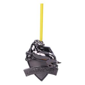 Harry Potter Hanging Tree Ornament Hufflepuff Crest (Silver) 6 Cm