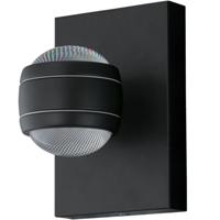 EGLO Sesimba - Buitenverlichting - LED - Wandlamp - 2 Lichts - Zwart - thumbnail