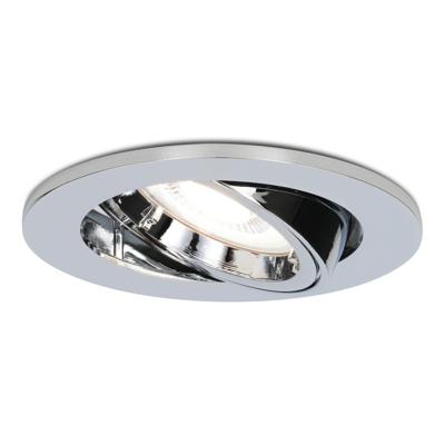 Maya LED inbouwspot - 4 Watt 345 Lumen - 6500K Daglicht wit - GU10 - Dimbaar - Rond - Kantelbaar - IP20 voor binnen - Chroom