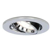 Maya LED inbouwspot - 4 Watt 345 Lumen - 6500K Daglicht wit - GU10 - Dimbaar - Rond - Kantelbaar - IP20 voor binnen - Chroom