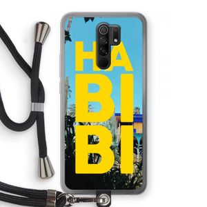 Habibi Majorelle : Xiaomi Redmi 9 Transparant Hoesje met koord