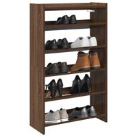 VidaXL Schoenenrek 60x25x100 cm bewerkt hout bruin eikenkleur
