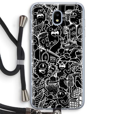 Vexx Black City : Samsung Galaxy J5 (2017) Transparant Hoesje met koord