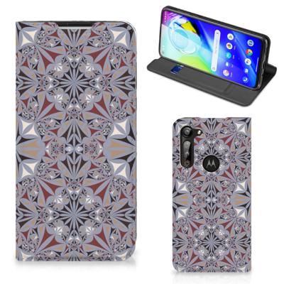 Motorola Moto G8 Power | Standcase | Flower Tiles