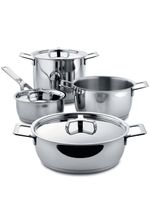 Alessi lot de sept casseroles Pots & Pans - Argent - thumbnail