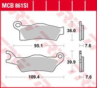 TRW Remblokken, en remschoenen voor de moto, MCB861SI Sinter offroad