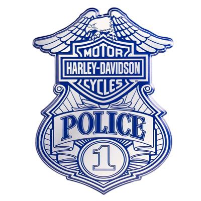 Harley-Davidson - Police Metaal Bord (30 x 40cm)