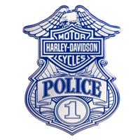 Harley-Davidson - Police Metaal Bord (30 x 40cm)