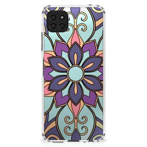 Samsung Galaxy A22 5G Case Purple Flower