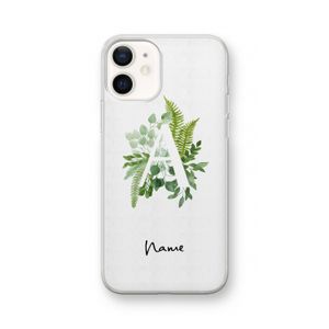 Green Brush: iPhone 12 Transparant Hoesje