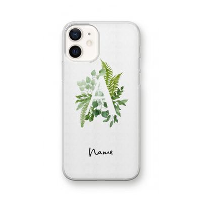 Green Brush: iPhone 12 Transparant Hoesje