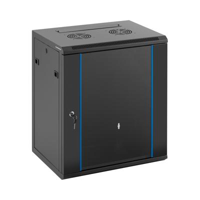 Serverkast - 19 inch - 12 U - vergrendelbaar - tot 60 kg - Zwart