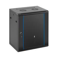 Serverkast - 19 inch - 12 U - vergrendelbaar - tot 60 kg - Zwart