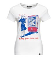 Queen Kerosin Cool Love T Shirt Off White-XL Queen Kerosin Cool Love T Shirt Off White-XL