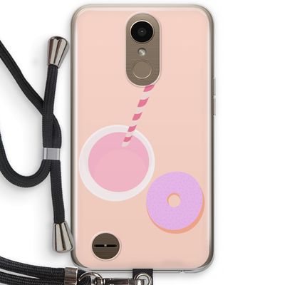 Donut: LG K10 (2017) Transparant Hoesje met koord