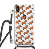 Pony: iPhone X Transparant Hoesje met koord